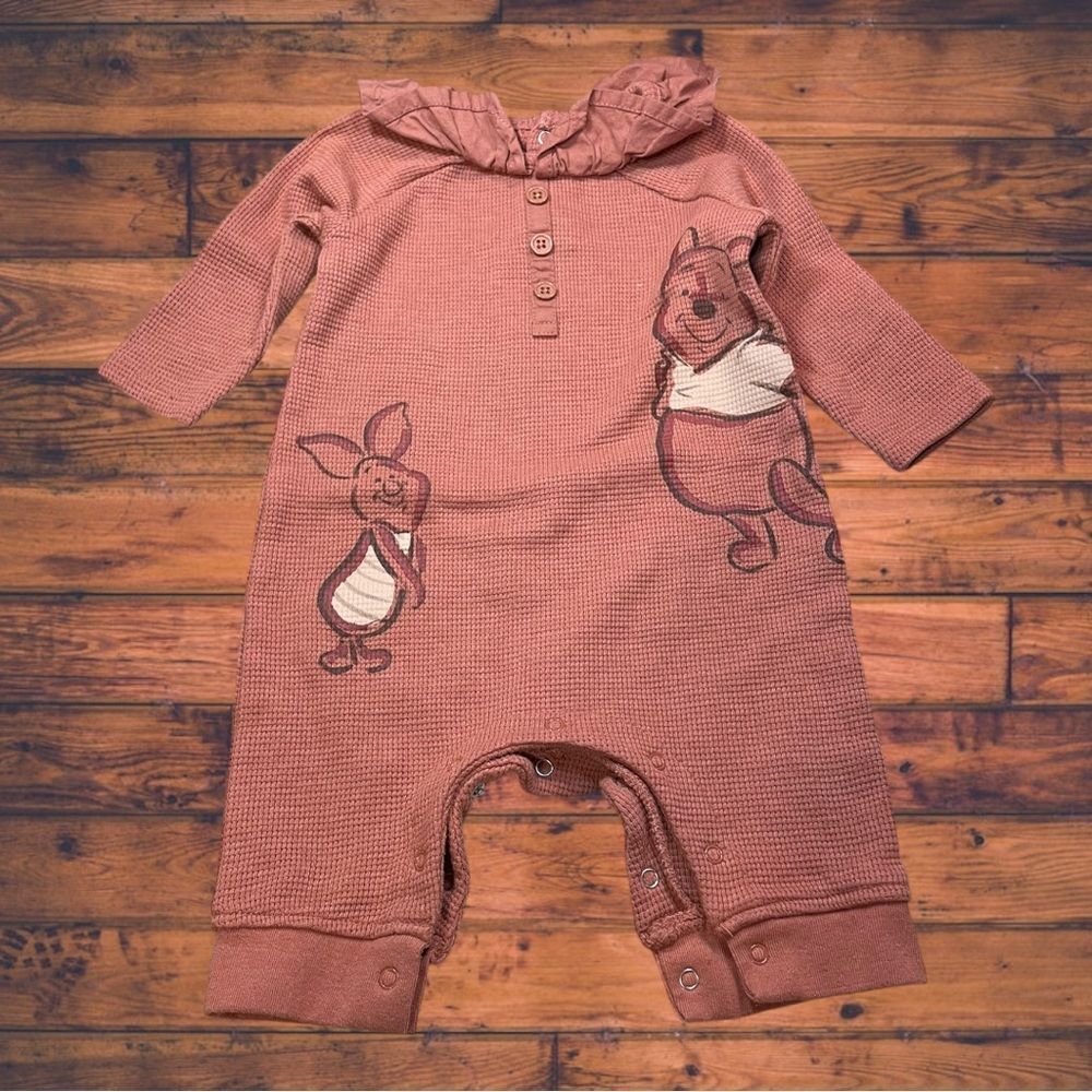 5 for $25🔥Disney Baby Winnie The‎ Pooh & Piglet Jumpsuit Size 3/6 Months